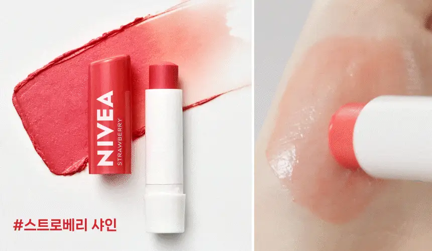[내추럴발색] 니베아 립케어 프루티샤인 4.8g 3종 택1(스트로베리/체리/피치) 상세페이지 8